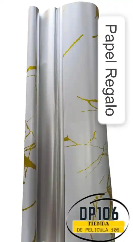 Papel Regalo Metalizado Blanco Ionizado X Pliego