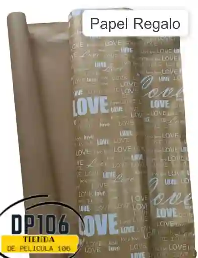 Papel Regalo Metalizado Dorado Ionizado X Pliego