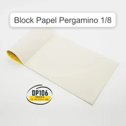 Block De Papel Pergamino 1/8 X 25 Hojas 90 Gr Octavo