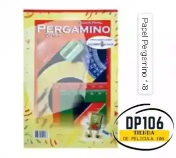 Block De Papel Pergamino 1/8 X 25 Hojas 90 Gr Octavo