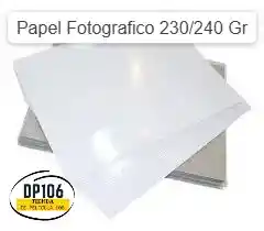 Papel Fotografico 230 Gramos /240 Gramos X 20 Und