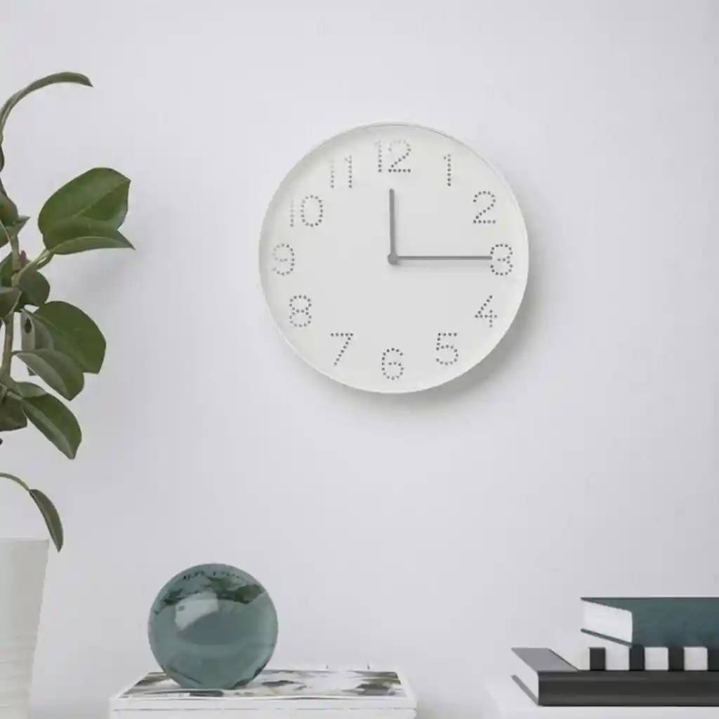 1 Reloj Redondo Oared Plastico Sala Cocina Cuarto Habitacion Colgar