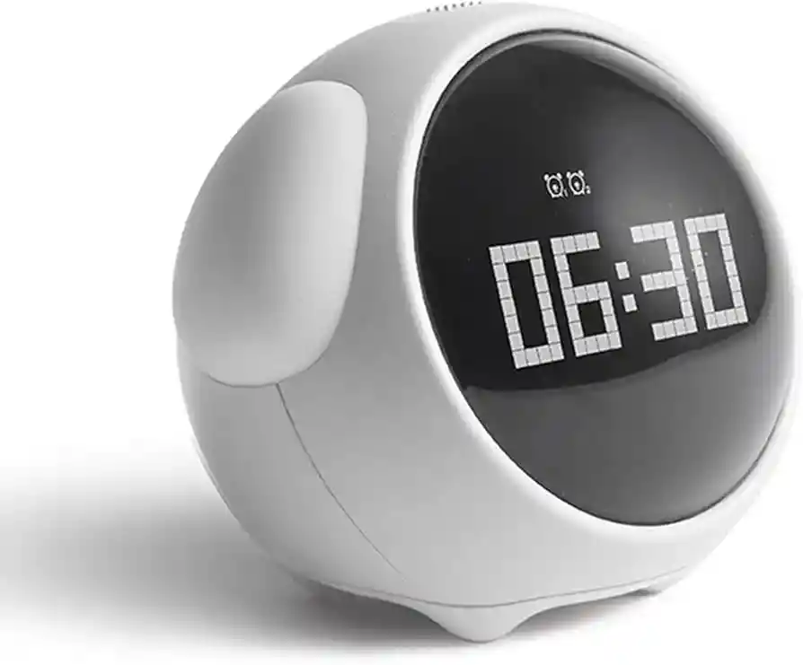 Reloj Despertador Emoji Reloj Emoticon Luz Led Recargable