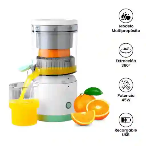 Exprimidor De Naranjas Electrico Inalambrico Recargable