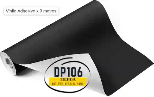 Vinilo Adhesivo Negro De 3 Metros Tipo Contact