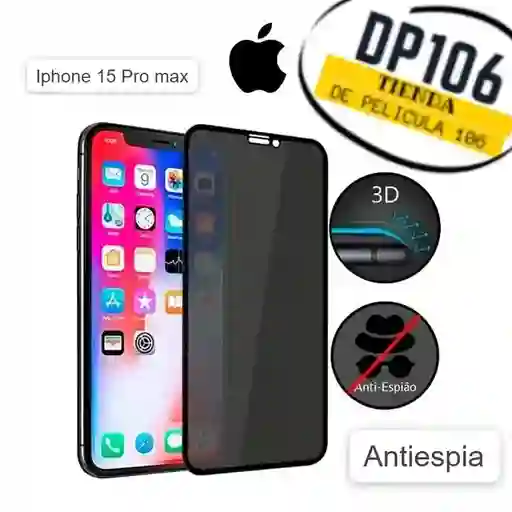 Iphone 15 Pro Max Vidrio Antiespia Templado