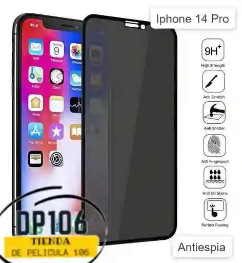 Iphone 14 Pro Vidrio Antiespia Templado