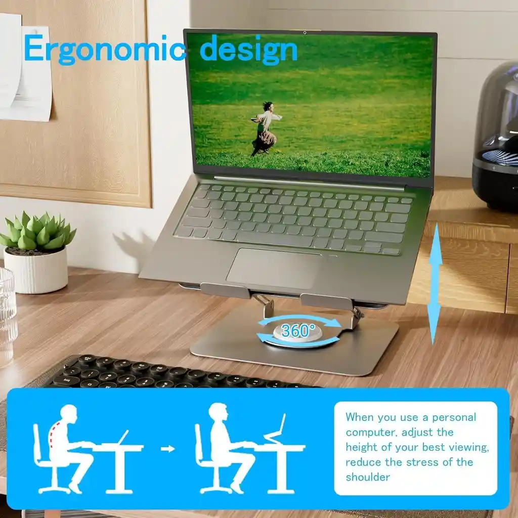 Soporte Para Computador Portatil Altura Angulo Ajustable