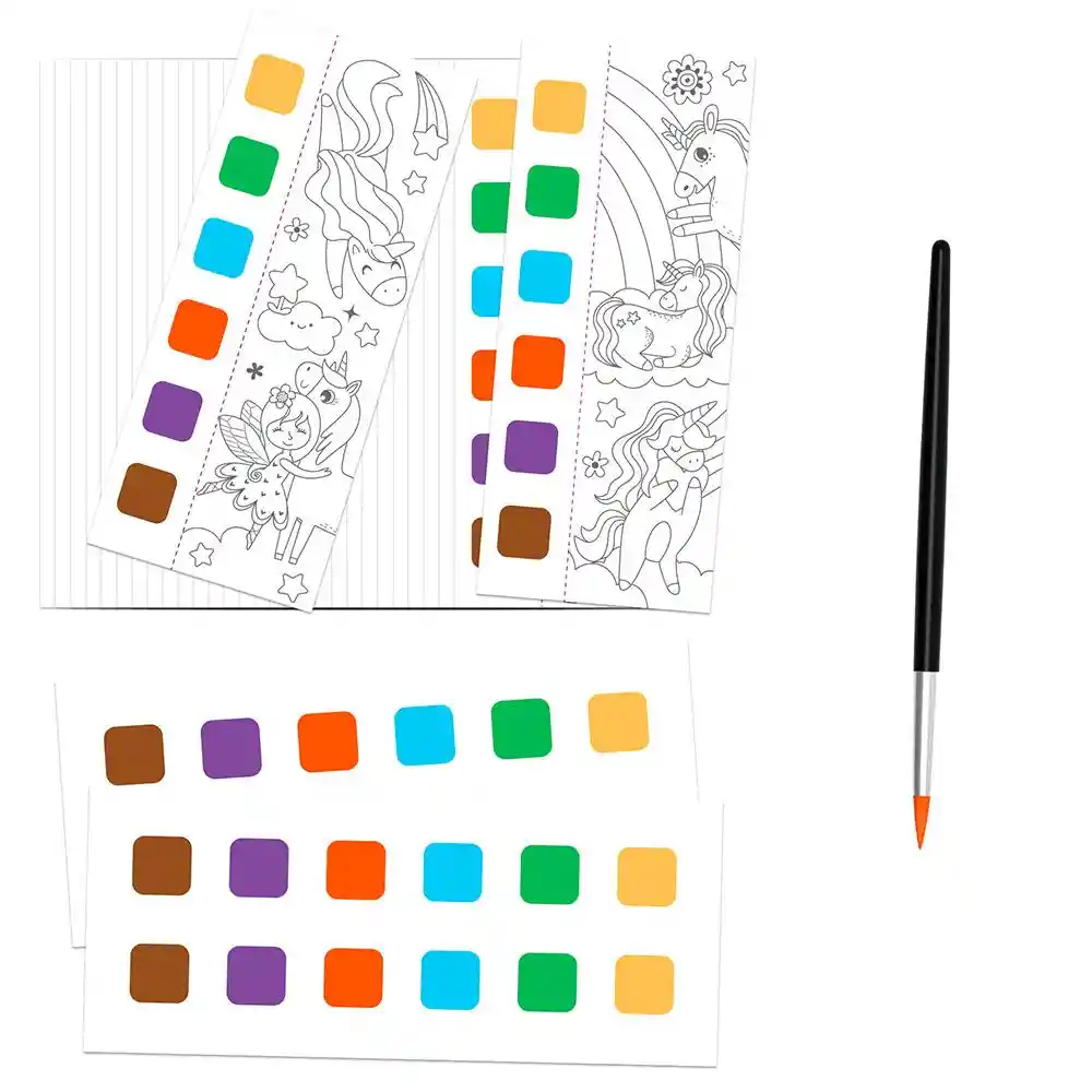 Libro Didáctico Para Colorear Amigos Unicornios Para Niños
