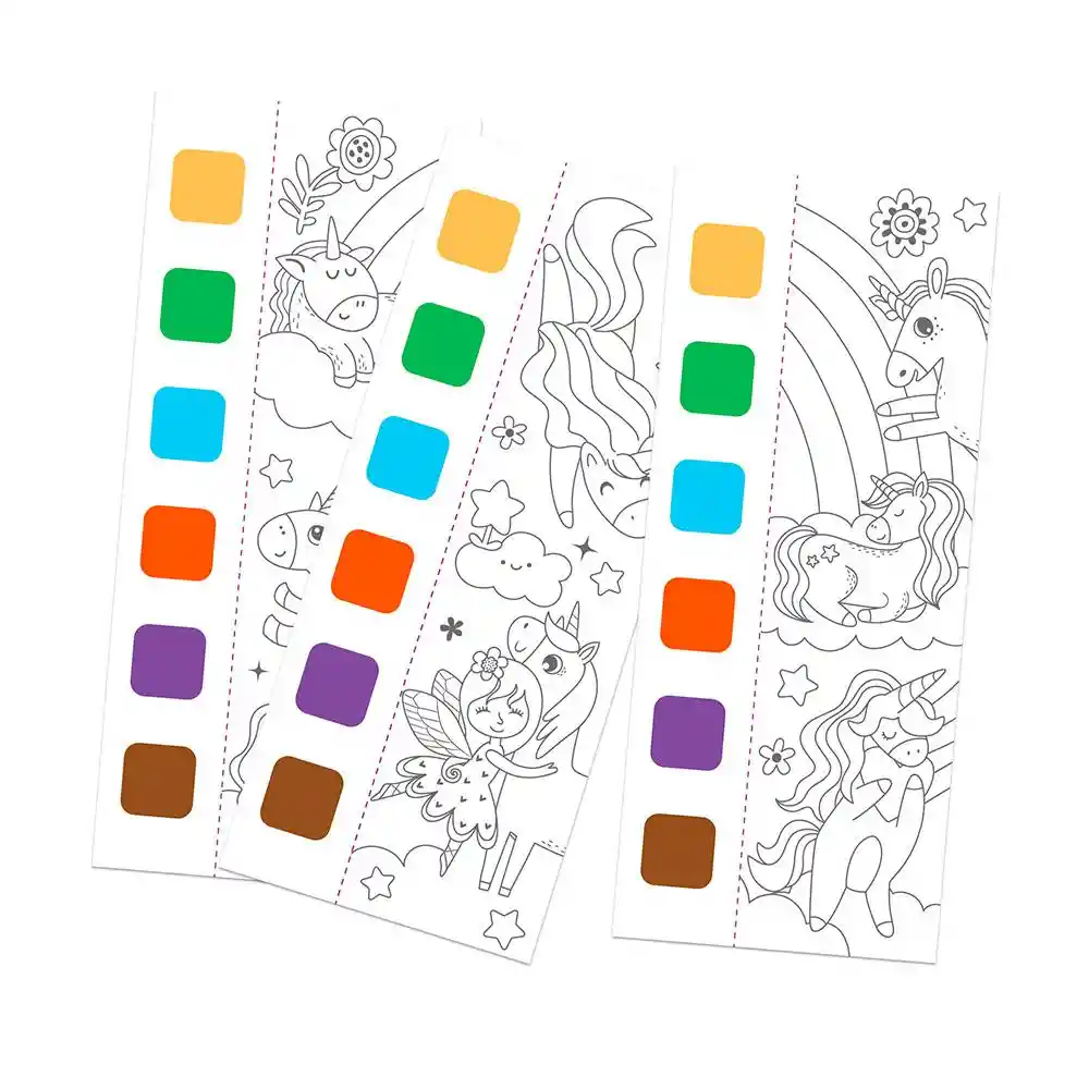 Libro Didáctico Para Colorear Amigos Unicornios Para Niños