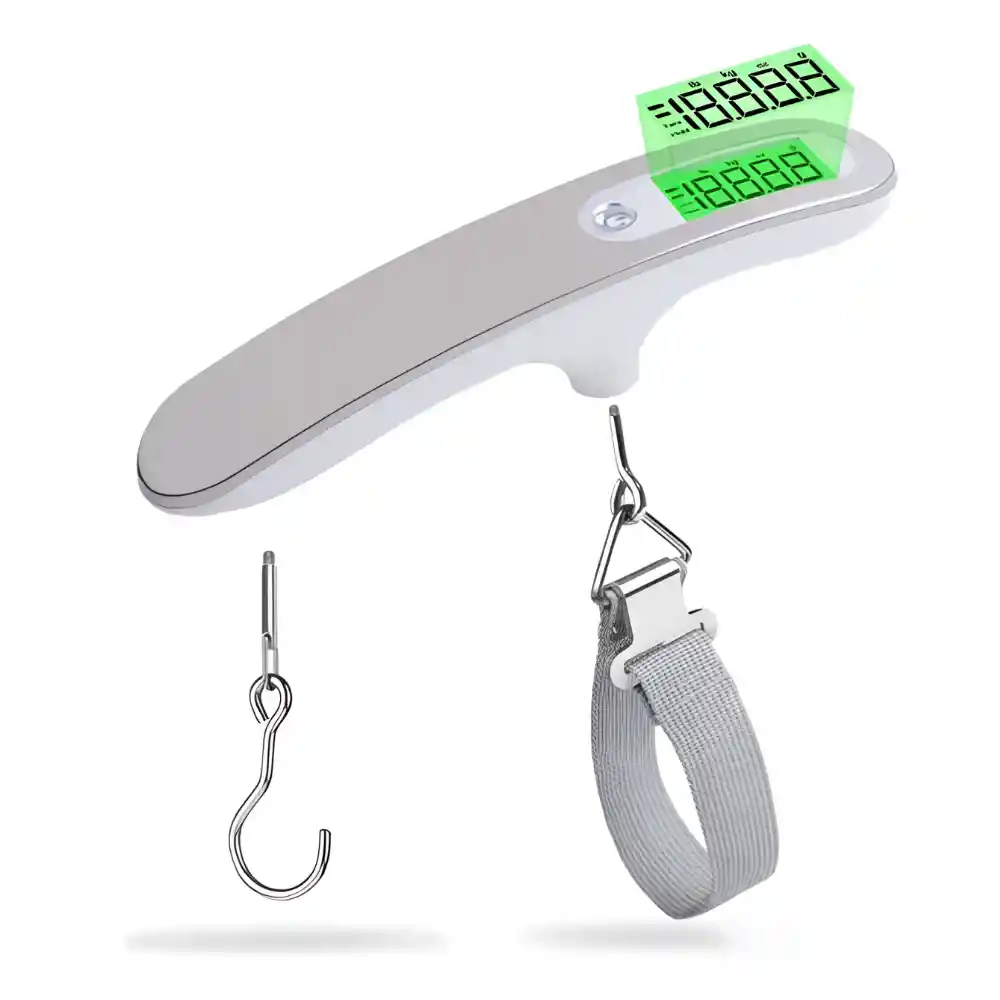 Bascula De Equipaje Balanza Digital Led Portatil 110lb 50 Kg