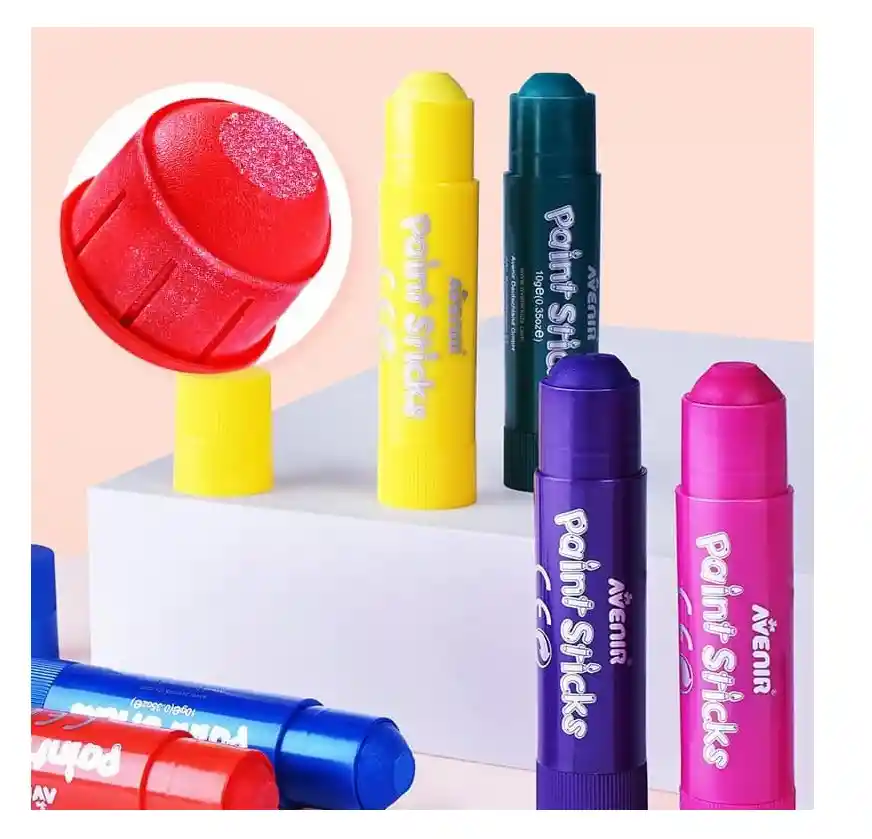 Set Marcadores De Pintura Lavables Colores Intensos Niños