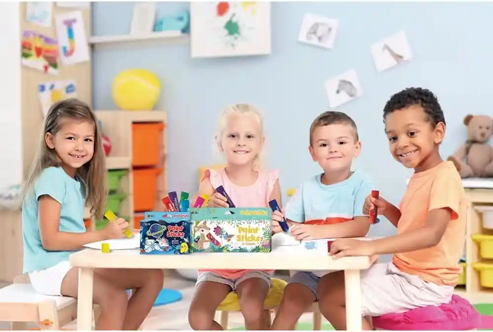 Set Marcadores De Pintura Lavables Colores Metálicos Niños