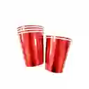 Vaso De Lujo Rojo X10und