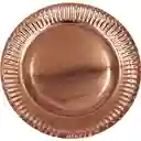 Plato De Lujo Oro Rosa X10und