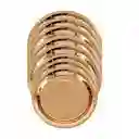 Plato De Lujo Oro Rosa X10und