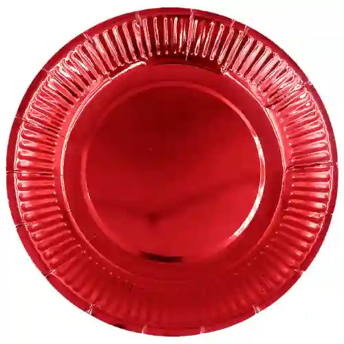 Plato De Lujo Rojo X10und