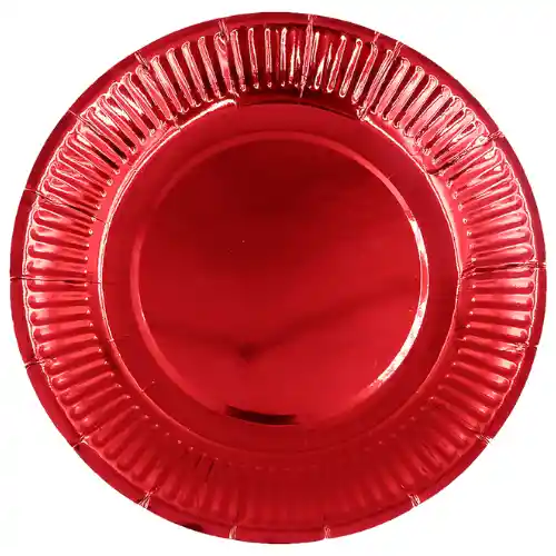 Plato De Lujo Rojo X10und