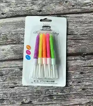 Velas De Cumpleaños Palitos X 10