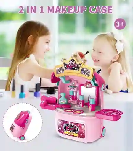Tocador Peinador Maleta Juguete Niña Luces Sonido Accesorios