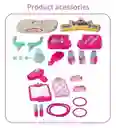 Tocador Peinador Maleta Juguete Niña Luces Sonido Accesorios