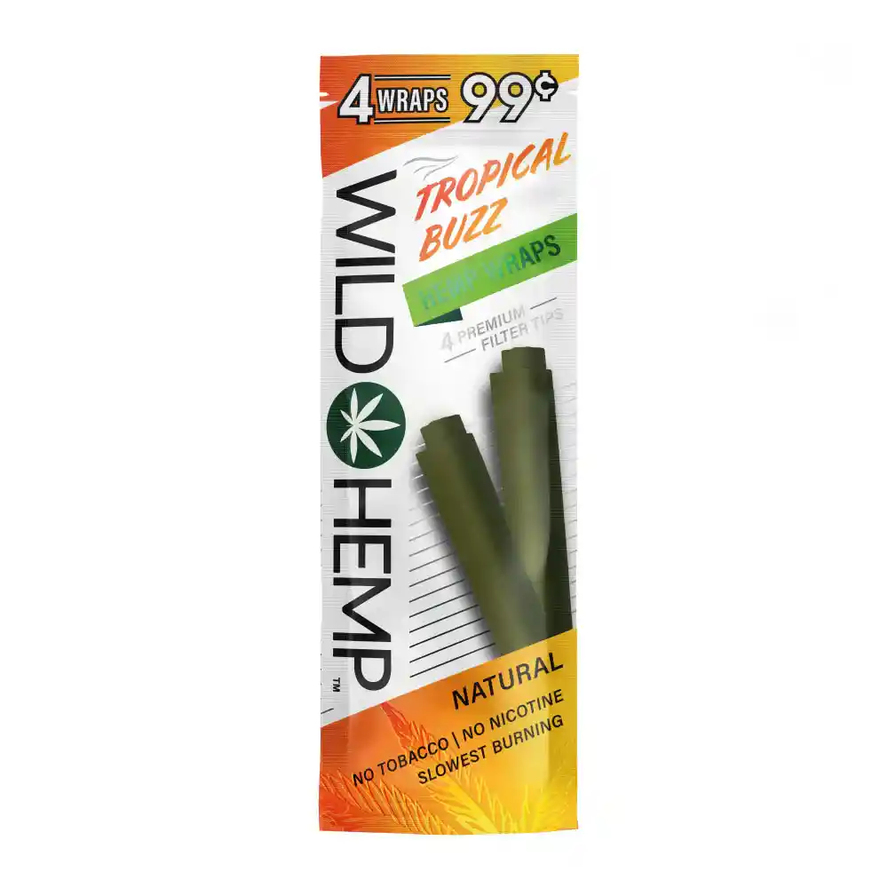 4 Wraps Wild Hemp / Tropical Buzz 4 Premium
