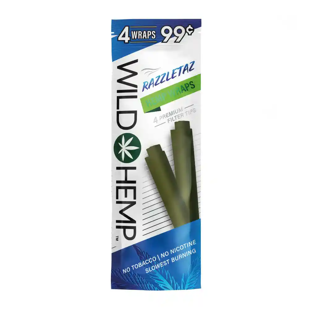 4 Wraps Wild Hemp / Razzletaz 4 Premium