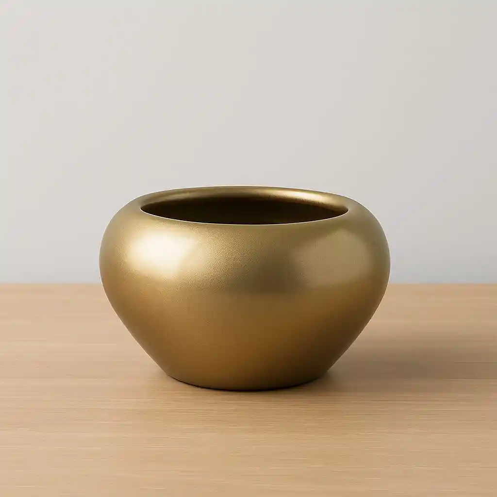 Maceta Para Orquidea Mini Dorada