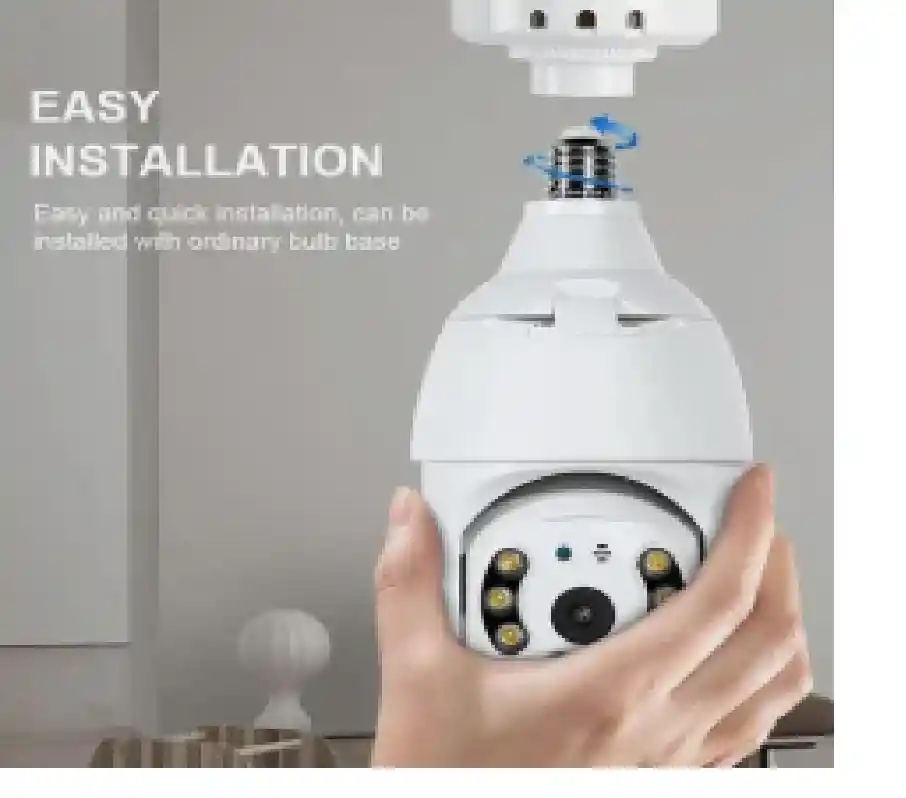 Camara De Seguridad Inteligente Bombilla Doble Lente