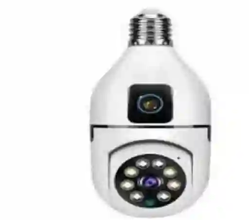 Camara De Seguridad Inteligente Bombilla Doble Lente
