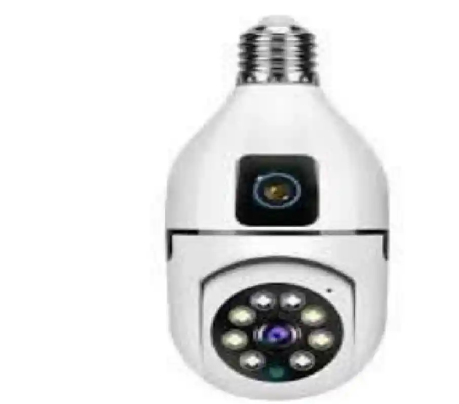 Camara De Seguridad Inteligente Bombilla Doble Lente