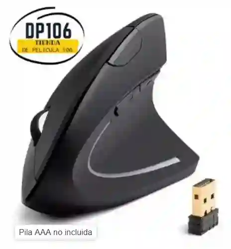 Mouse Inalambrico Ergonomico Vertical De Pilas