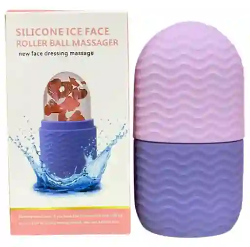 Rodillo Facial De Hielo Para El Cuidado De La Piel Morado