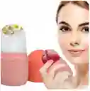 Rodillo Facial De Hielo Para El Cuidado De La Piel Rosado