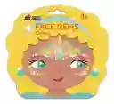Juego Gema Adhesivas Para Rostro Corona Brillante Para Niños