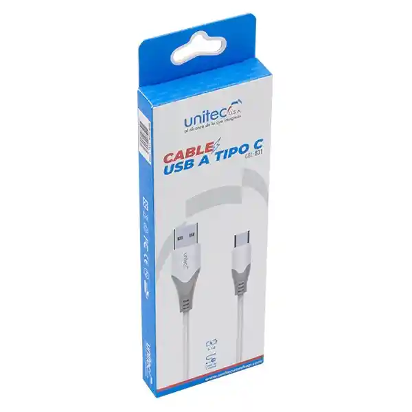 Cable Usb A Tipo C 3.1a 1 Metro Unitec
