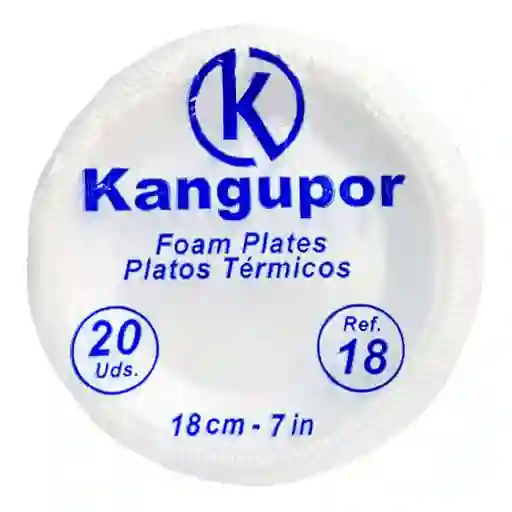 Kangupor Plato Espumado Wave 18cm X 20und