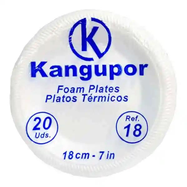 Kangupor Plato Espumado Wave 18cm X 20und