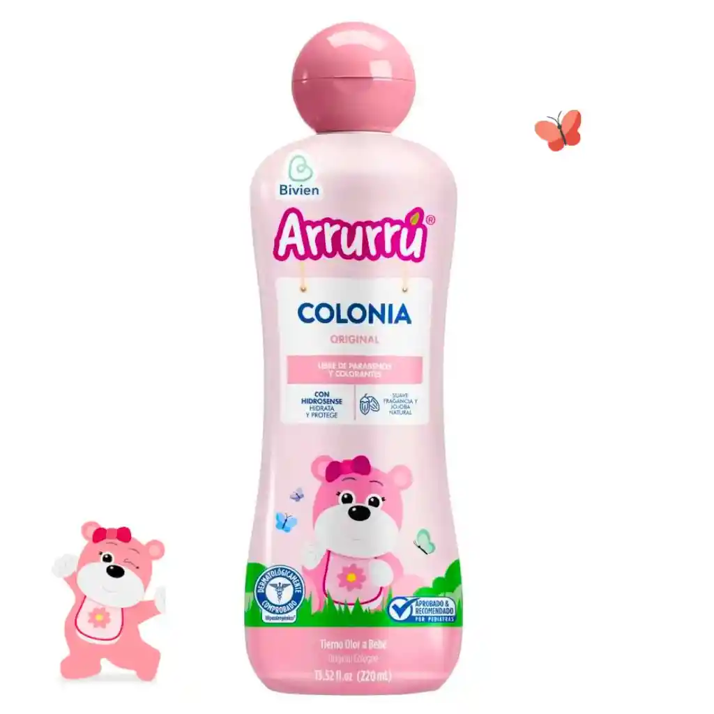 Colonia Arrurrú Original Rosada Para Bebé