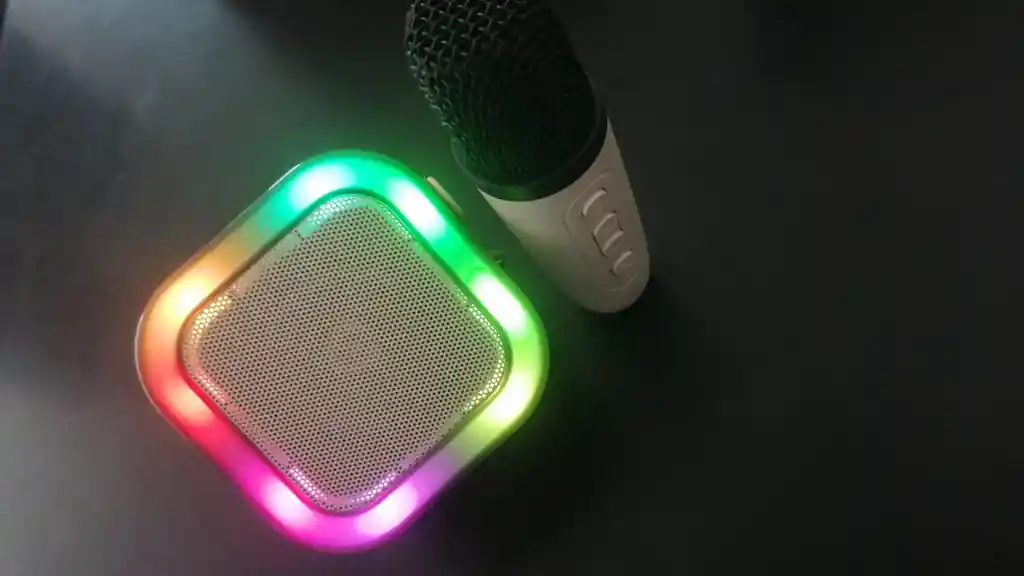 Mini Parlante Con Microfono Karaoke Para Niños