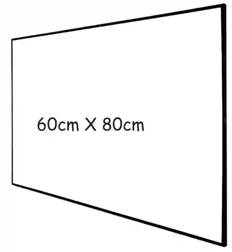 Tablero Acrilico 60x80 Centimetros Para Marcador Borrable