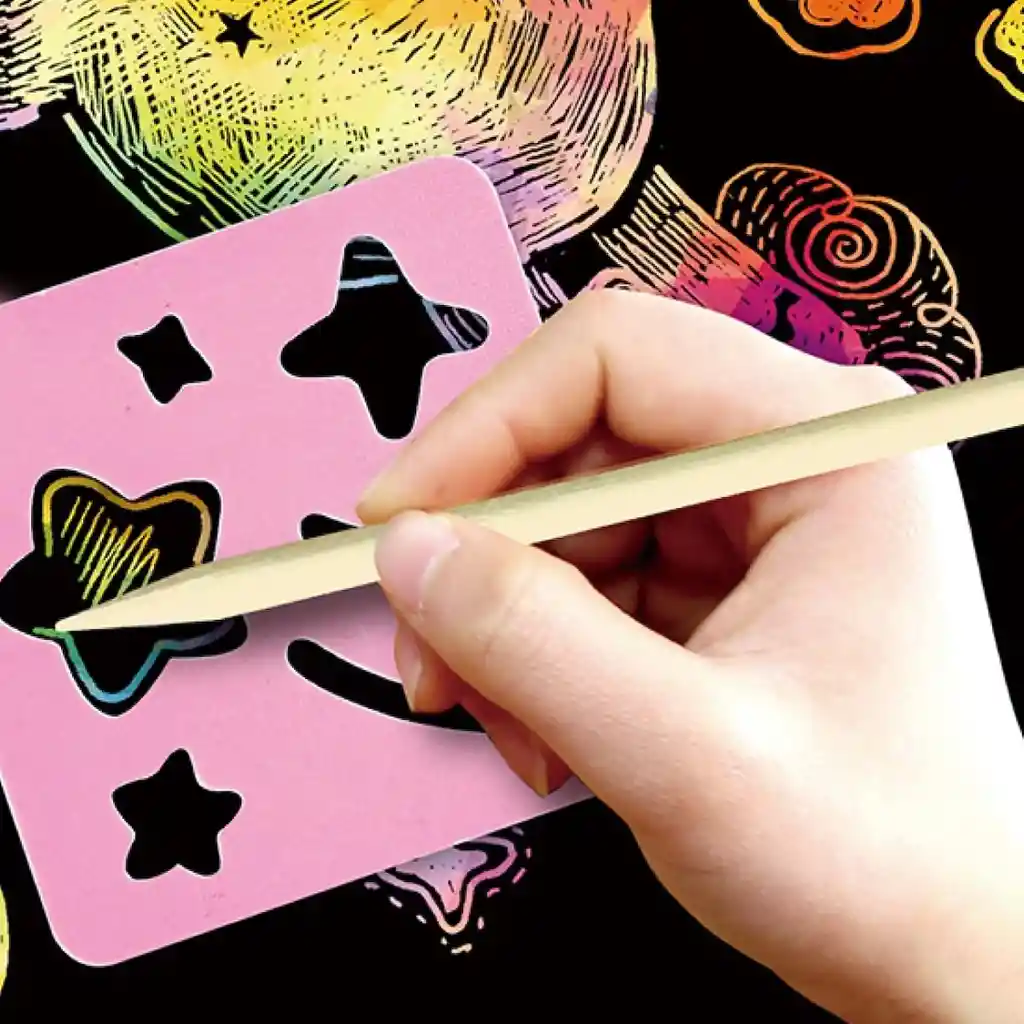 Juego De Arte Mágico Rasca Y Pinta Unicornios Para Niños