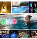 Luz Led Rgb Sumergible Piscina Acuario Control Remoto