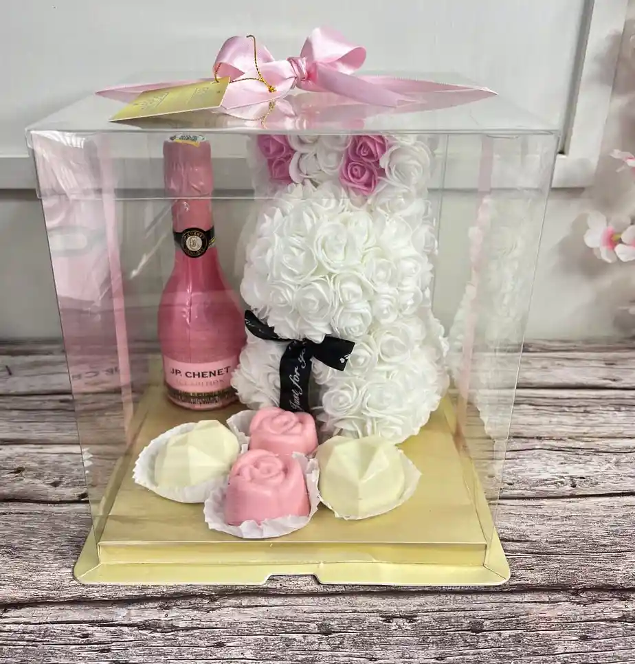 Conejo Teddy De Flores De Foamy, Jp 200 Ml Y Rellenos