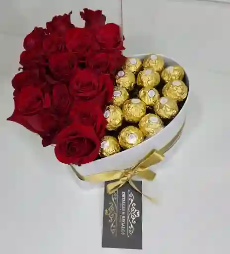 Caja De Lujo Rosas Y Ferreros (programar)