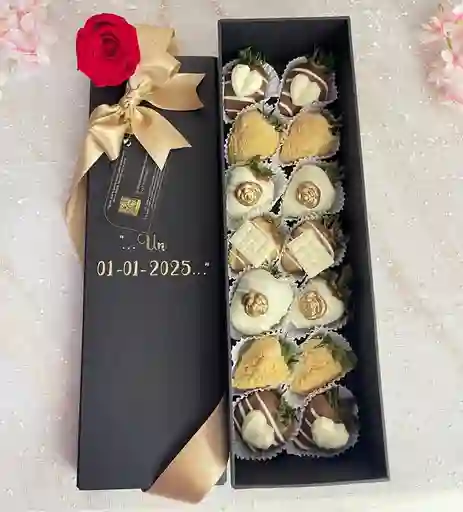 Caja De Lujo Con Fresas 12 0 14 Unidades