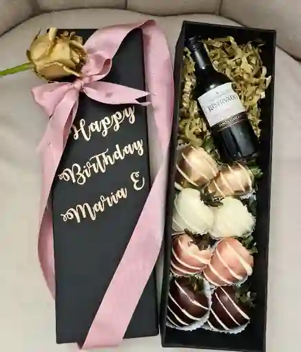 Caja De Lujo Vino Mini