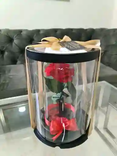 Rosa Corazón Preservada Con Caja De Regalo (color A Disponibilidad)