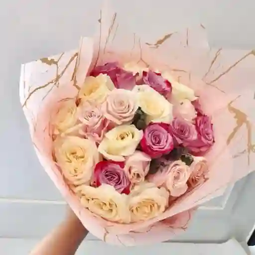 Bouquet 24 Rosas(color A Disponibilidad)