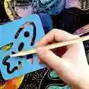 Juego De Arte Mágico Rasca Y Pinta Espacio Para Niños